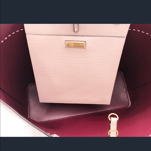 Gaby’sBags👜💕-Tory Burch  Leather Large Tote Pink - Picture 7 of 7